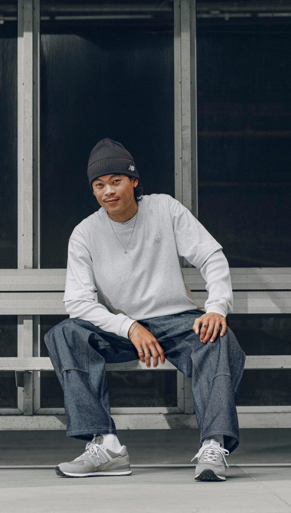 Patrick Praman wearing 574 for Grey Days