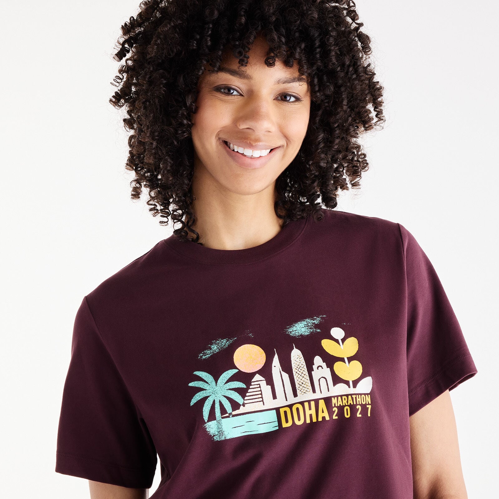 Doha Marathon Graphic T-Shirt 2 - Cityscape